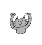 くろネコさんとキジトラさん 11 文字なし編（個別スタンプ：1）