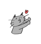 くろネコさんとキジトラさん 11 文字なし編（個別スタンプ：3）