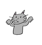 くろネコさんとキジトラさん 11 文字なし編（個別スタンプ：11）
