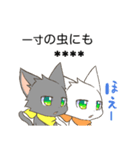 双子猫ズックとポッケのカスタムことわざ改（個別スタンプ：8）