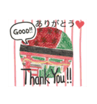 かわいいクレヨンタッチ（個別スタンプ：6）
