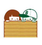 お嬢と坊 -ふたりはなかよし-（個別スタンプ：5）