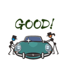 くるまをみがくひと（60’s欧州車3）（個別スタンプ：1）