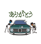 くるまをみがくひと（60’s欧州車3）（個別スタンプ：8）