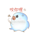 幸せ可愛いインコ-ぶどうちゃん＆雪玉日記（個別スタンプ：10）