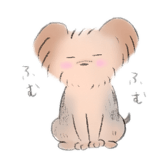 [LINEスタンプ] ヨークシャテリアのほのぼの生活