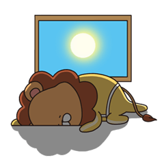 [LINEスタンプ] ライオンはラージーキング