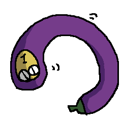 [LINEスタンプ] 一ナス