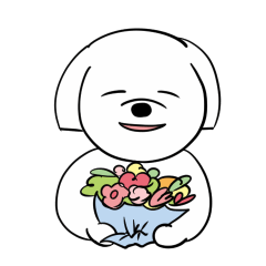 [LINEスタンプ] うめぼしマルチーズ