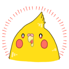 [LINEスタンプ] もちまる鳥 オカメインコ編