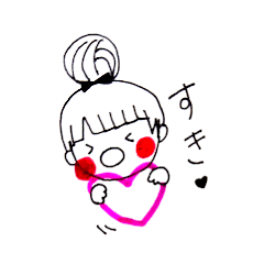 [LINEスタンプ] 手書きgirl