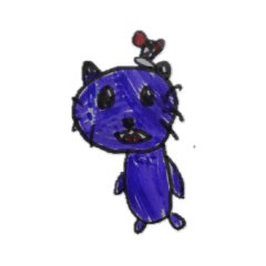 [LINEスタンプ] P urpleネコチャン