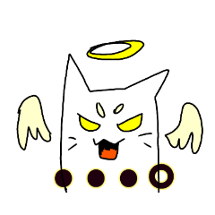 [LINEスタンプ] 怒れる猫天使