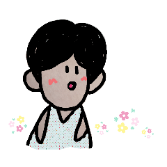 [LINEスタンプ] 面長娘ときどき母