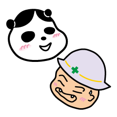 [LINEスタンプ] パンダ課長×大阪の職人コラボスタンプの画像（メイン）