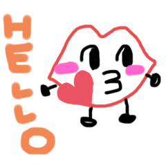 [LINEスタンプ] 唇画伯