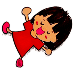 [LINEスタンプ] チビまゆこ