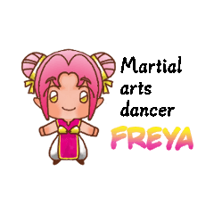 [LINEスタンプ] 武道の踊り子 フレイア