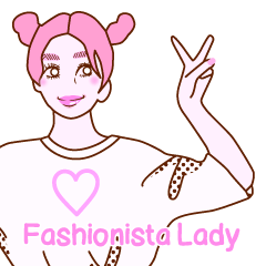 [LINEスタンプ] Fashionista Lady-vol.6の画像（メイン）