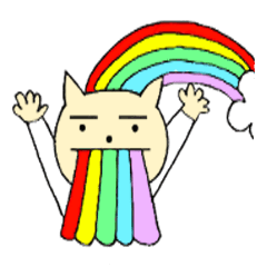 [LINEスタンプ] ねこさんと友達のワンさん