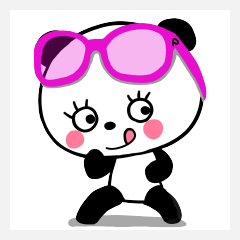 [LINEスタンプ] ピンク好きなパンダ 2