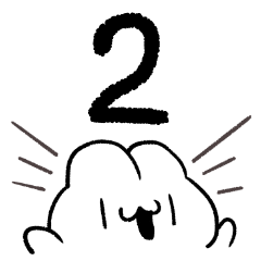 [LINEスタンプ] コッペパンうさぎ 2