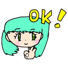 [LINEスタンプ] ナガネギチャン。の女の子スタンプ②