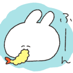 [LINEスタンプ] 相づちが適当なうさちゃん