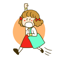 [LINEスタンプ] 毎日！りぼんの女の子