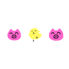 [LINEスタンプ] BUTA HIYOKO