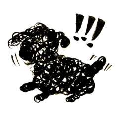 [LINEスタンプ] もっちり黒プー2