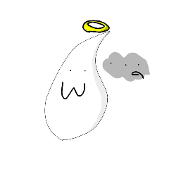 [LINEスタンプ] 存在の薄い薄井くん一昇天目