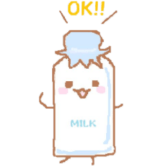 [LINEスタンプ] ほんわかミルクマン