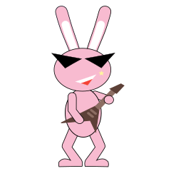 [LINEスタンプ] オレ、ちょい悪ウサギのバッド