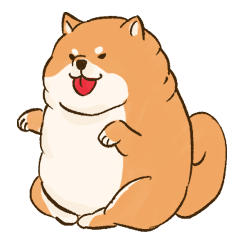 [LINEスタンプ] 太めな柴犬