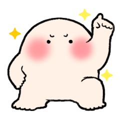 [LINEスタンプ] もっちり ぬっぺふほふの画像（メイン）