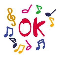 [LINEスタンプ] 音符であいさつ