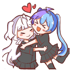 [LINEスタンプ] カラフルシスターズ