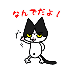 [LINEスタンプ] 黒猫(ネロ5)