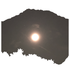 [LINEスタンプ] 満月の夜月