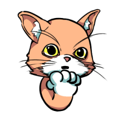 [LINEスタンプ] ・・・猫なんか？