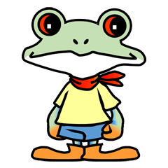 [LINEスタンプ] アカメアマガエルのジョージ