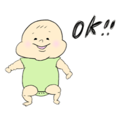 [LINEスタンプ] 子供とネコ