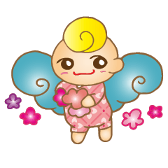 [LINEスタンプ] 可愛い癒しの天使の丁寧挨拶スタンプ