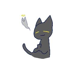 [LINEスタンプ] バイト辞めたいねこ