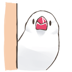 [LINEスタンプ] 日常使い文鳥