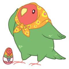 [LINEスタンプ] もちまる鳥 コザクラインコ編