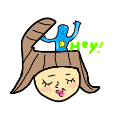 [LINEスタンプ] カラフルレディ