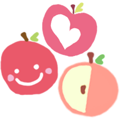 [LINEスタンプ] りんごがいっぱい！スタンプの画像（メイン）