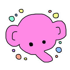 [LINEスタンプ] ほぼ一筆書きぞうさん
